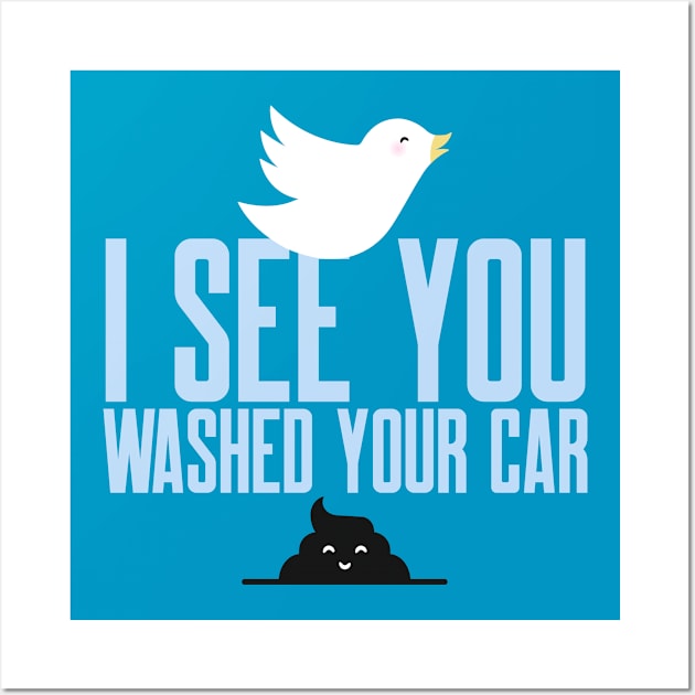 I see you just washed your car! Wall Art by Tom's Clothing Emporium